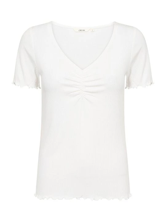 Foto van product T-shirt basic Cream wit
