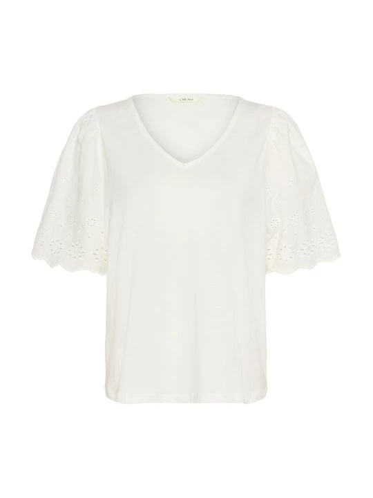 Foto van product T-shirt basic Cream wit