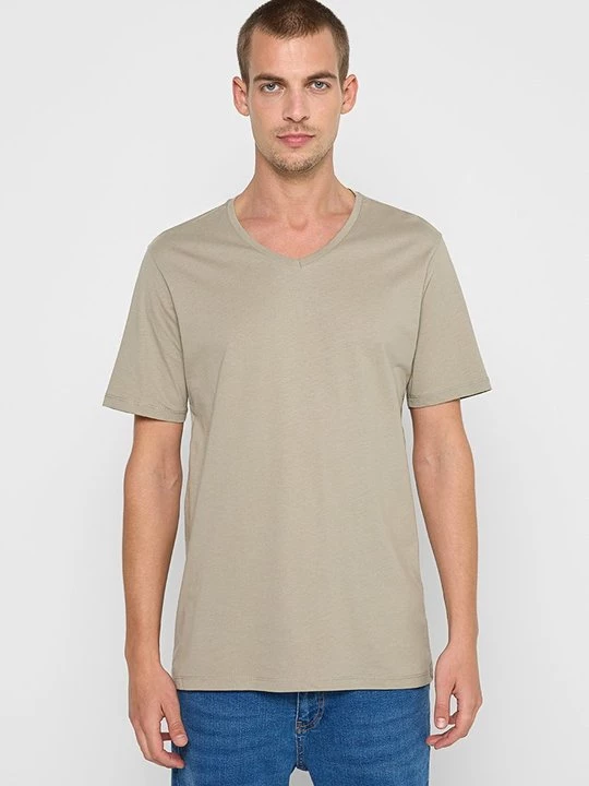 Foto van product T-shirt basic DeFacto lichtgroen