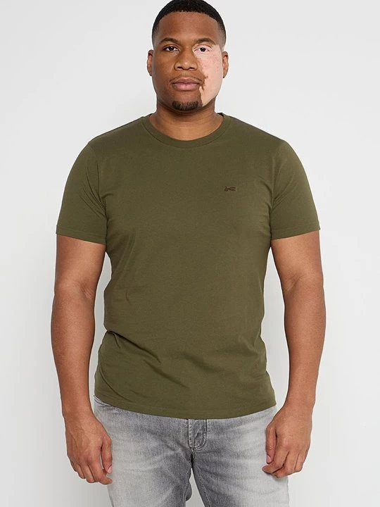 Foto van product T-shirt basic Denham olijfgroen