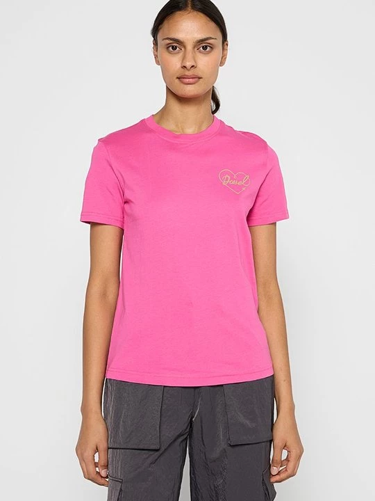 Foto van product T-shirt basic Diesel donkerroze