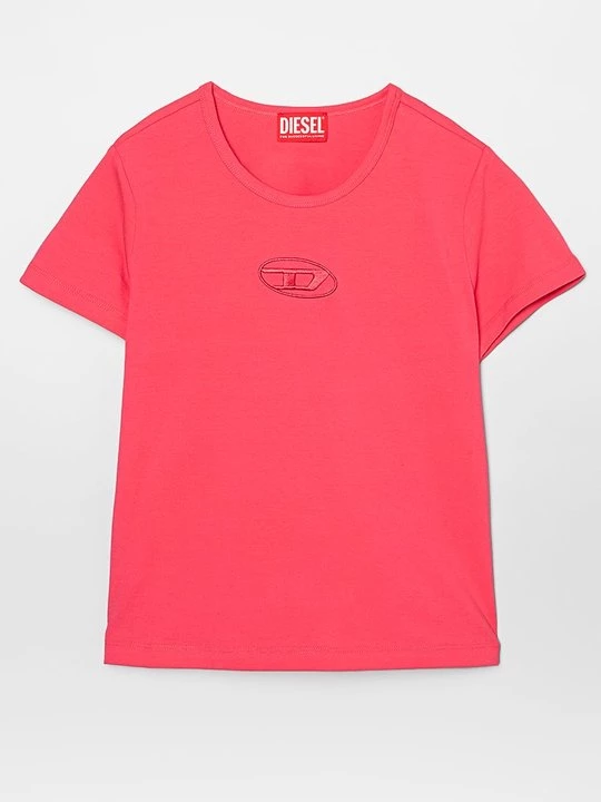 Foto van product T-shirt basic Diesel donkerroze
