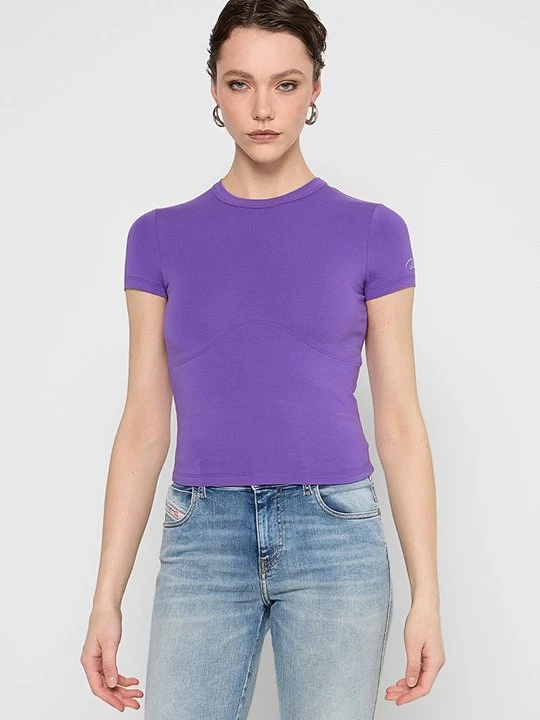 Foto van product T-shirt basic Diesel paars