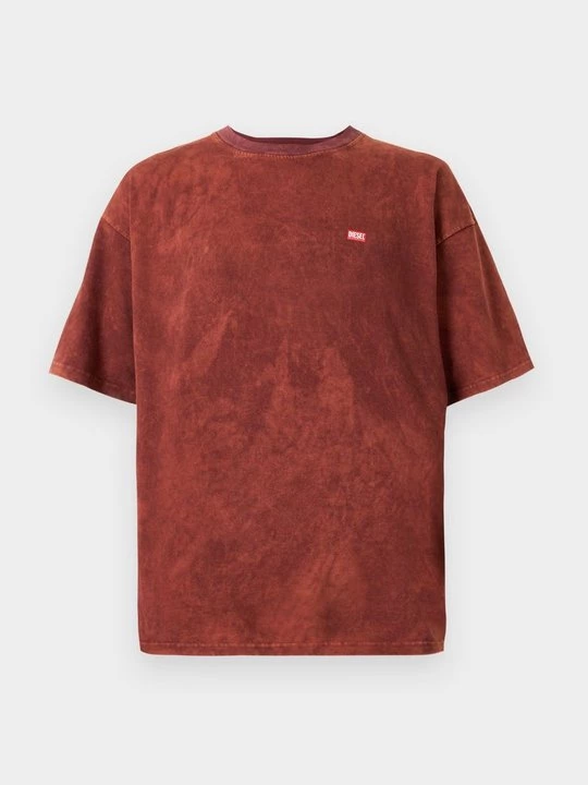 Foto van product T-shirt basic Diesel rood gemêleerd