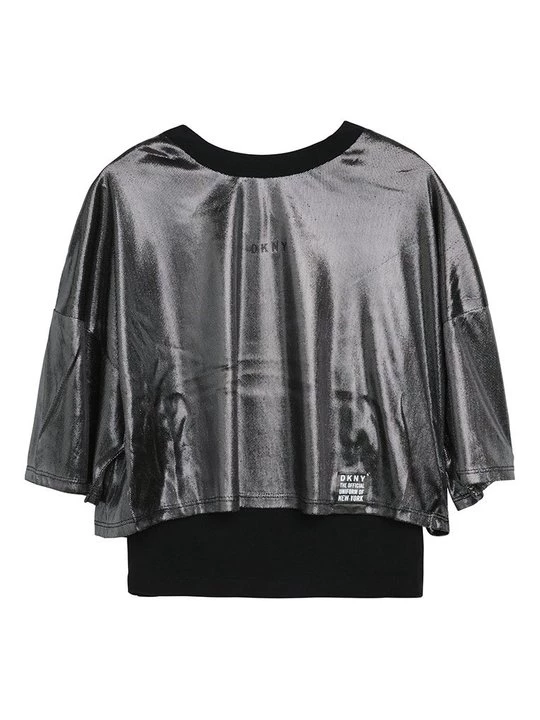 Foto van product T-shirt basic DKNY zilverkleurig