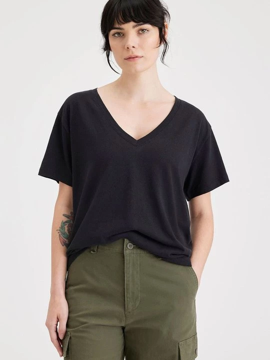 Foto van product T-shirt basic Dockers zwart