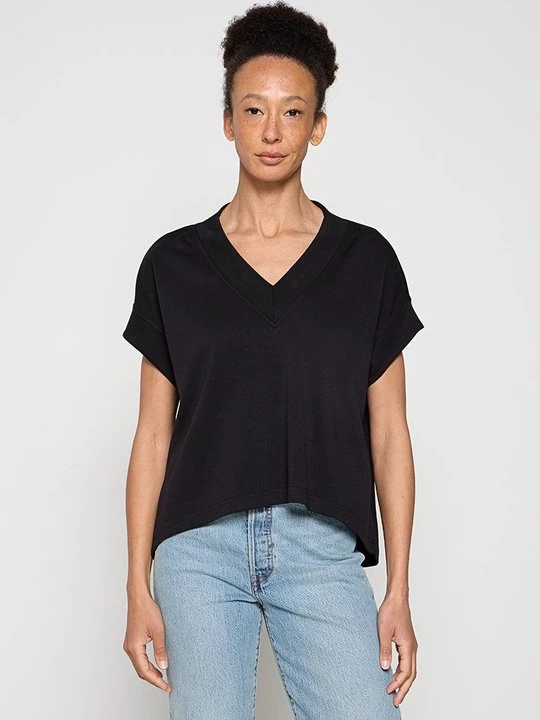 Foto van product T-shirt basic Dreimaster zwart