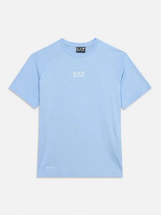 Foto van product T-shirt basic EA7 Emporio Armani lichtblauw