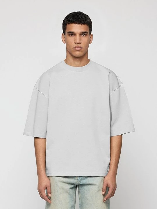 Foto van product T-shirt basic EIGHTYFIVE lichtgrijs