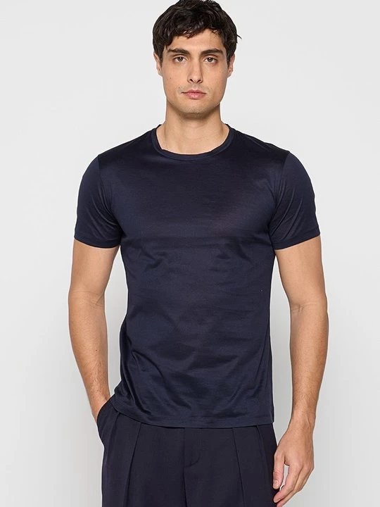 Foto van product T-shirt basic Emporio Armani koningsblauw