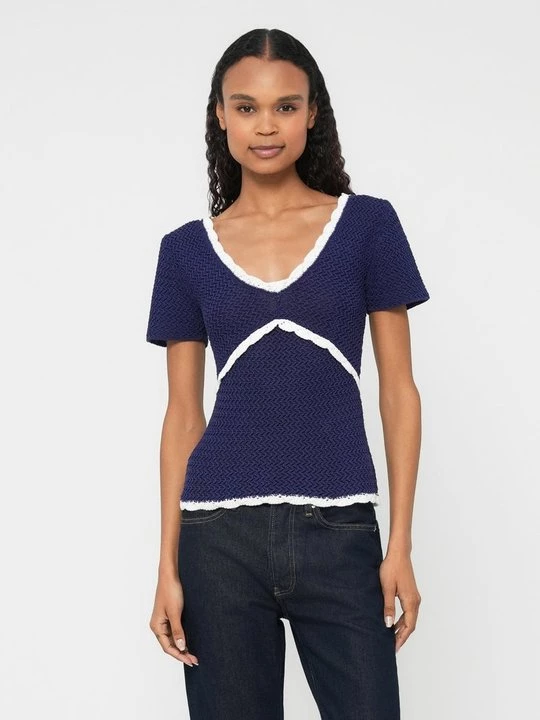 Foto van product T-shirt basic Emporio Armani paars