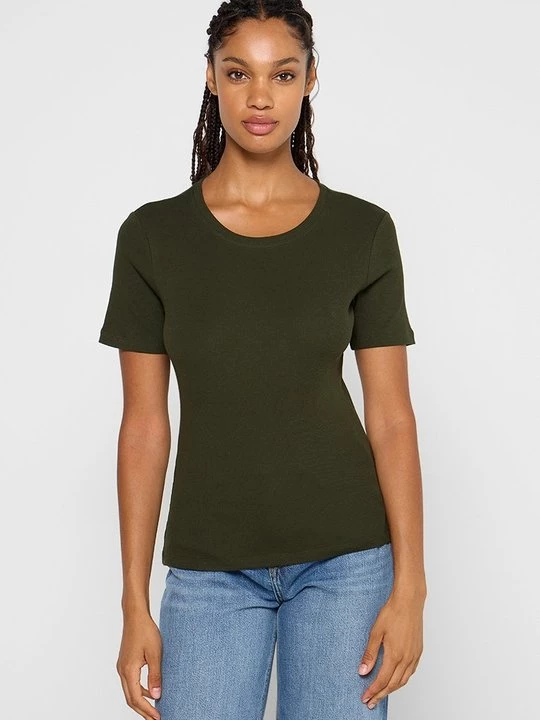Foto van product T-shirt basic Envii bruin