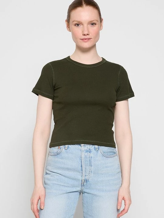 Foto van product T-shirt basic Envii bruin