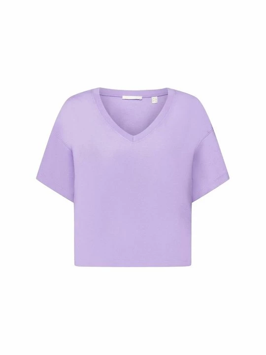 Foto van product T-shirt basic Esprit donkerpaars