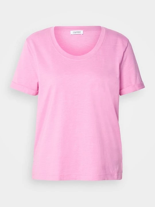 Foto van product T-shirt basic Esprit donkerroze