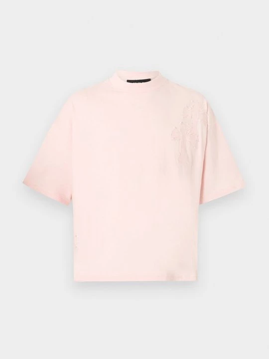 Foto van product T-shirt basic FAVELA donkerroze