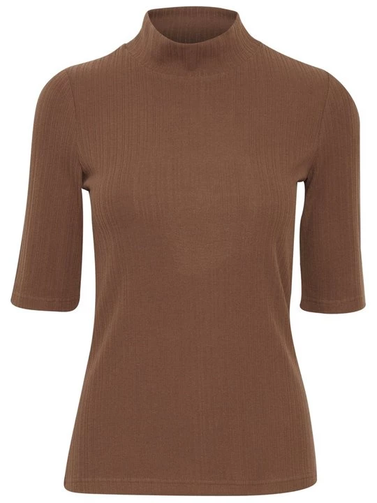 Foto van product T-shirt basic Fransa bruin