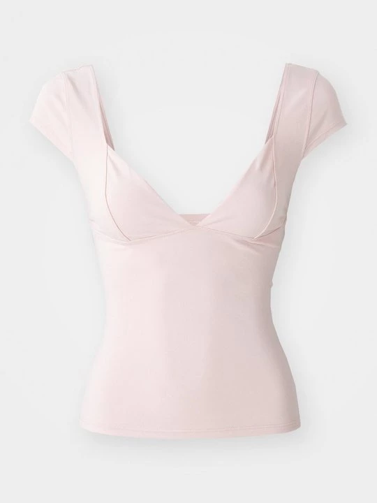 Foto van product T-shirt basic Free People donkerroze