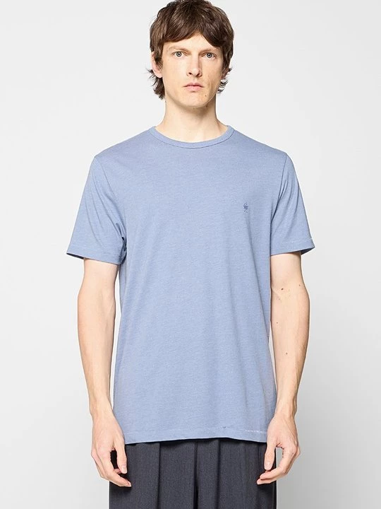 Foto van product T-shirt basic French Connection blauw gemêleerd