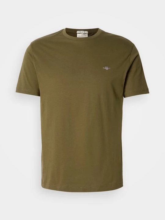 Foto van product T-shirt basic Gant kaki