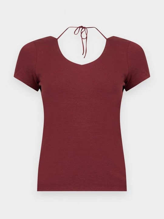 Foto van product T-shirt basic Guess bordeauxrood