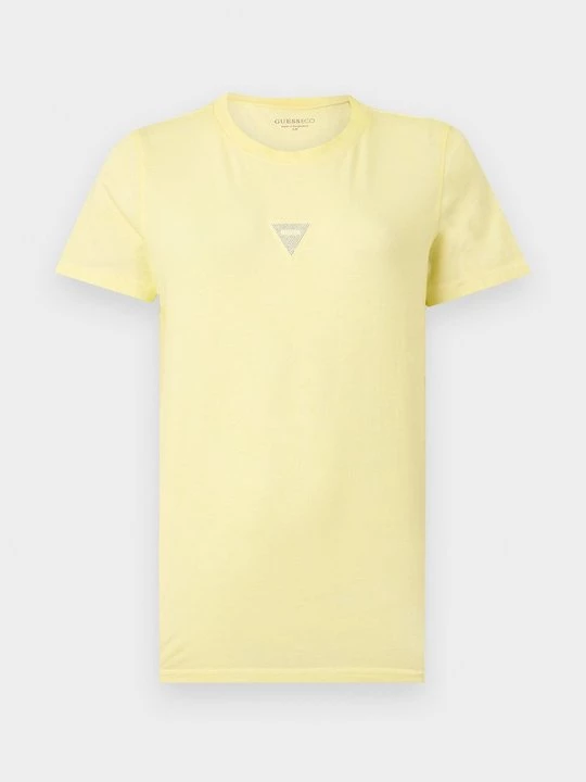 Foto van product T-shirt basic Guess lichtgeel