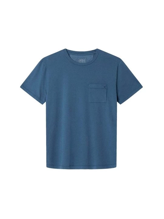 Foto van product T-shirt basic Hackett London donkerblauw denim