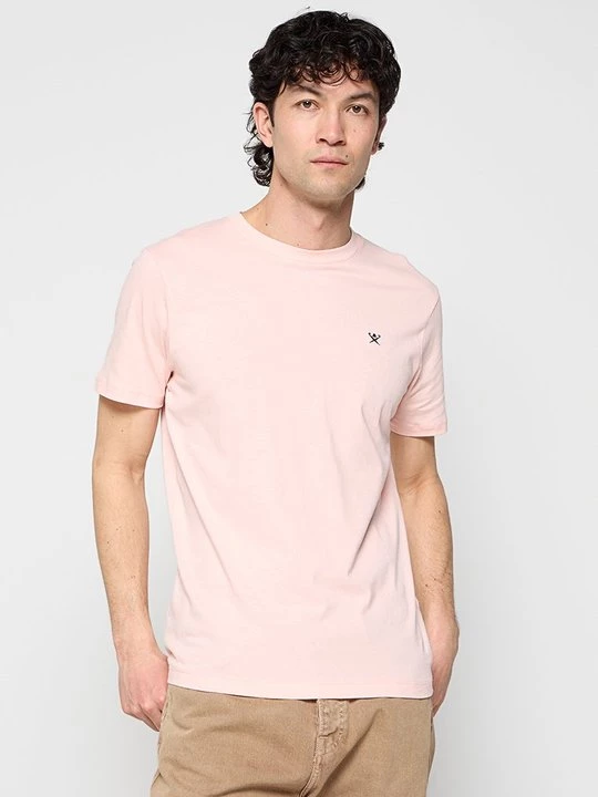 Foto van product T-shirt basic Hackett London donkerroze