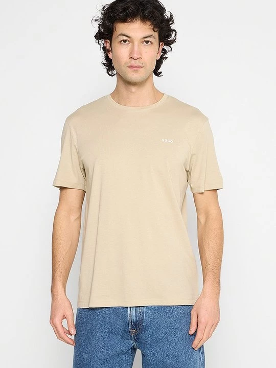Foto van product T-shirt basic Hugo beżowy
