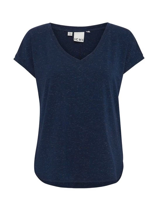 Foto van product T-shirt basic Ichi donkerblauw