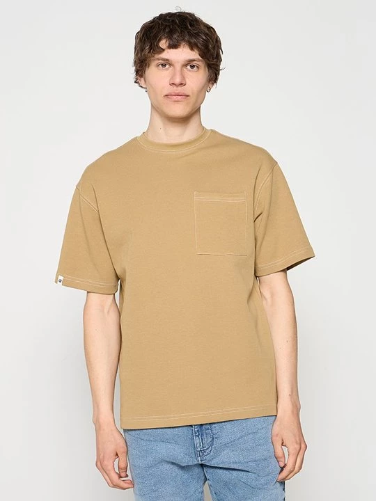 Foto van product T-shirt basic INDICODE beżowy