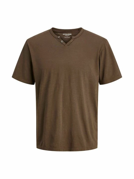 Foto van product T-shirt basic Jack&Jones donkerbruin