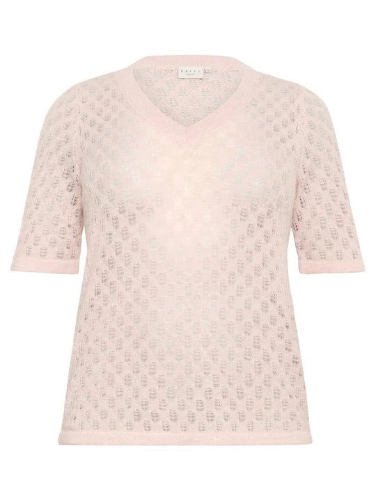 Foto van product T-shirt basic Kaffe donkerroze