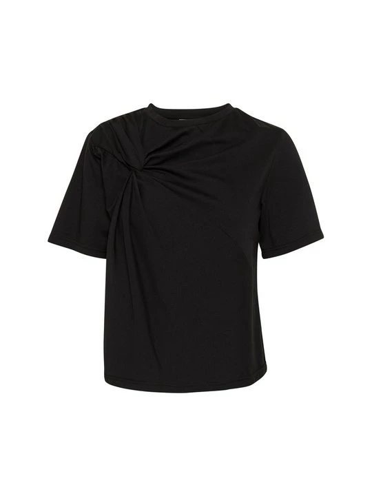 Foto van product T-shirt basic Kaffe gemêleerd zwart
