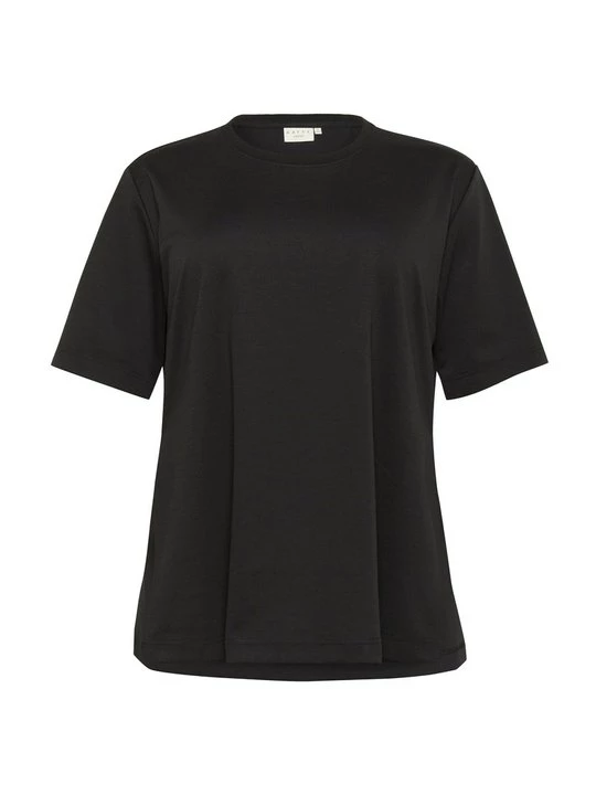 Foto van product T-shirt basic Kaffe gemêleerd zwart