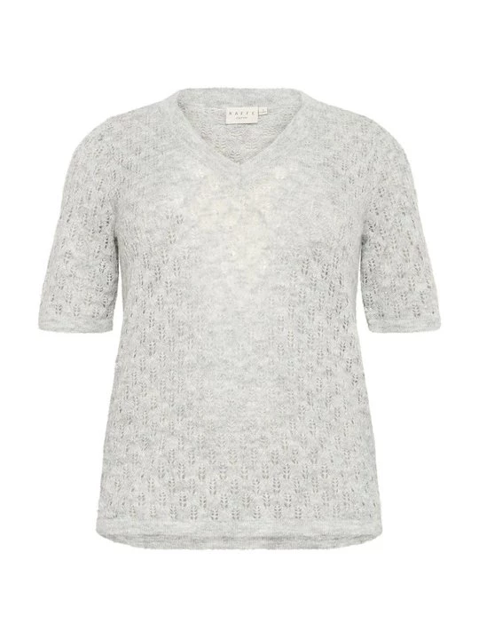 Foto van product T-shirt basic Kaffe lichtgrijs