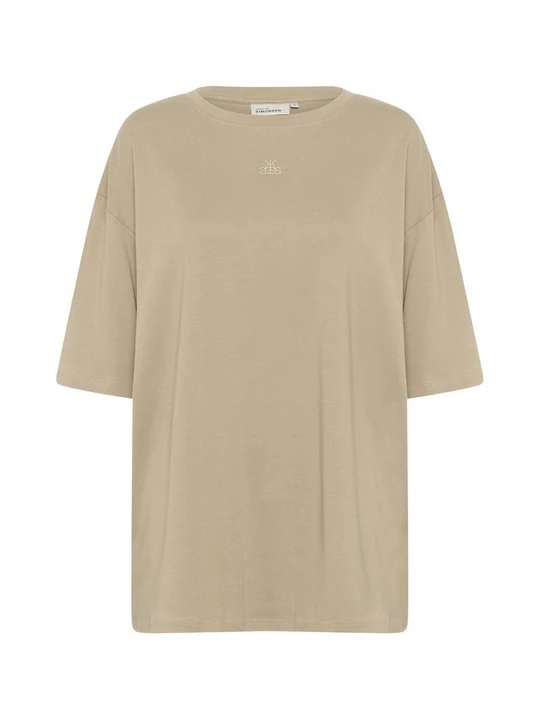 Foto van product T-shirt basic Karen by Simonsen zandkleur