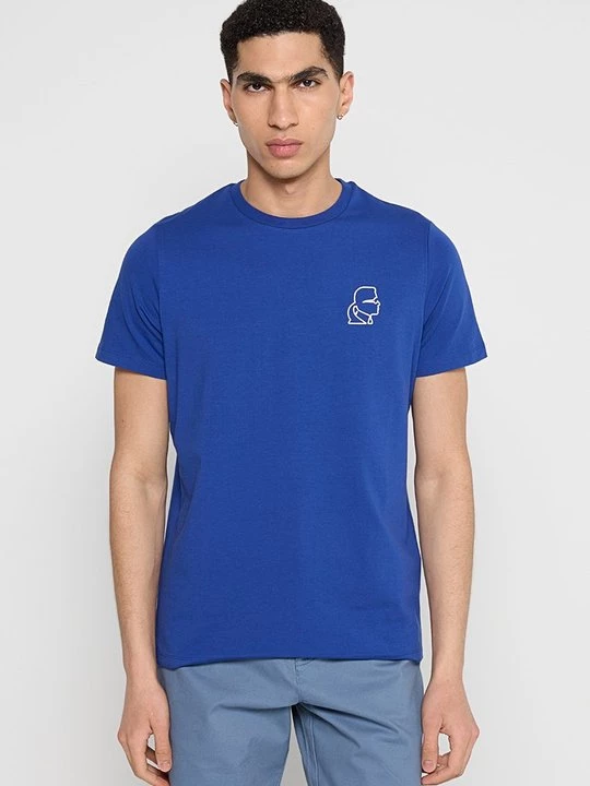 Foto van product T-shirt basic KARL LAGERFELD koningsblauw