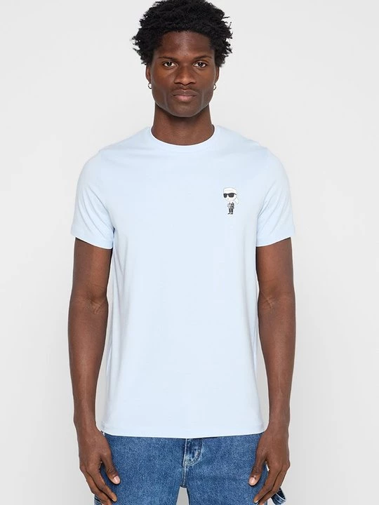 Foto van product T-shirt basic KARL LAGERFELD lichtblauw
