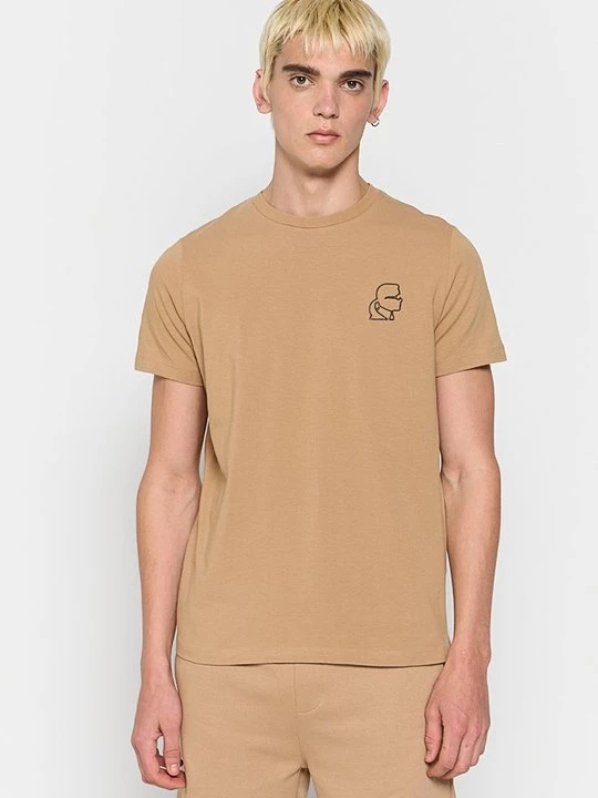 Foto van product T-shirt basic KARL LAGERFELD lichtbruin