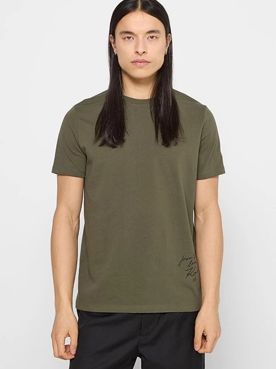 Foto van product T-shirt basic KARL LAGERFELD olijfgroen