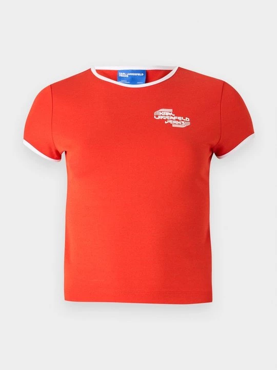 Foto van product T-shirt basic KARL LAGERFELD rood