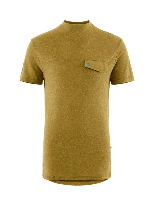 Foto van product T-shirt basic Klättermusen mosterdgeel
