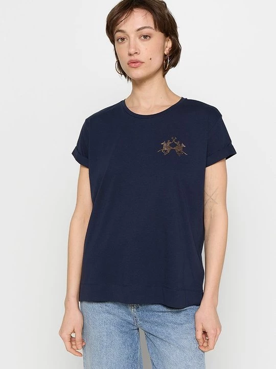 Foto van product T-shirt basic La Martina donkerblauw