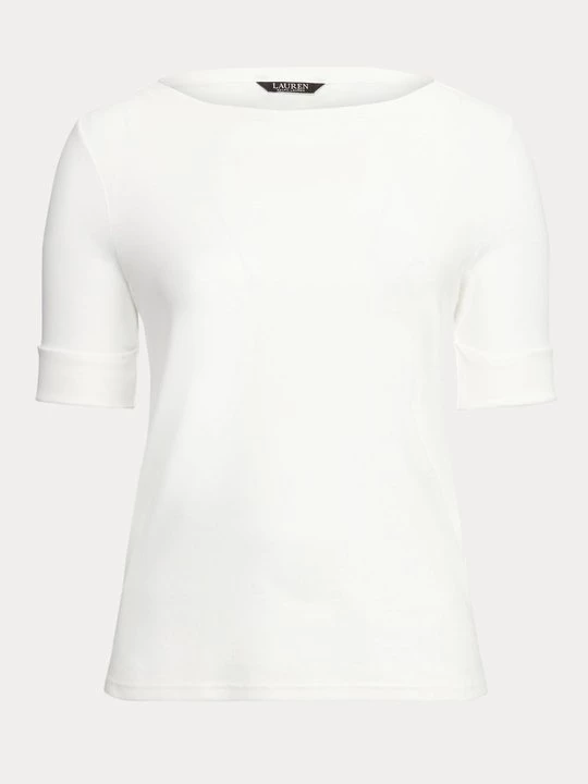 Foto van product T-shirt basic Lauren Ralph Lauren crème