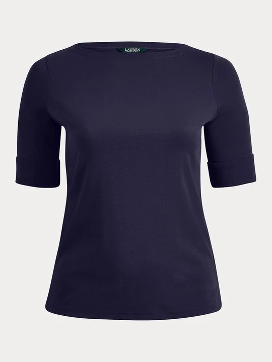 Foto van product T-shirt basic Lauren Ralph Lauren donkerblauw