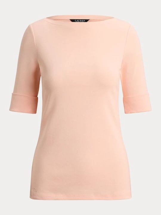 Foto van product T-shirt basic Lauren Ralph Lauren koraalrood
