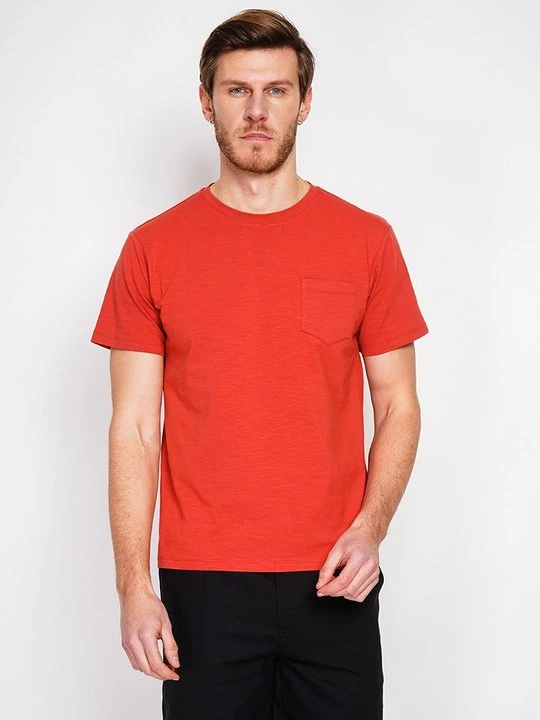 Foto van product T-shirt basic Le Jardin du Lin lichtrood