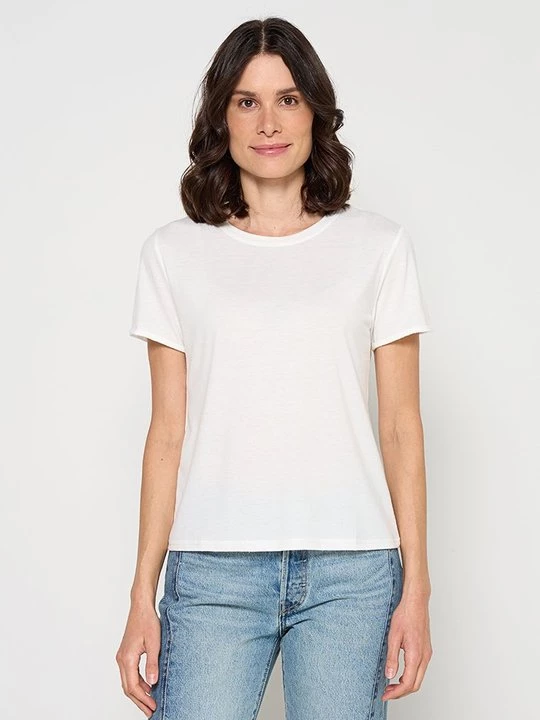 Foto van product T-shirt basic Le Jardin du Lin wit