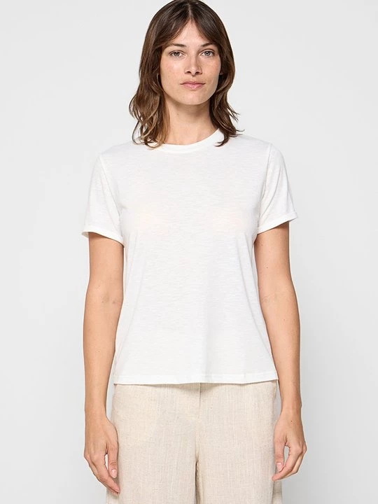 Foto van product T-shirt basic Le Jardin du Lin wit